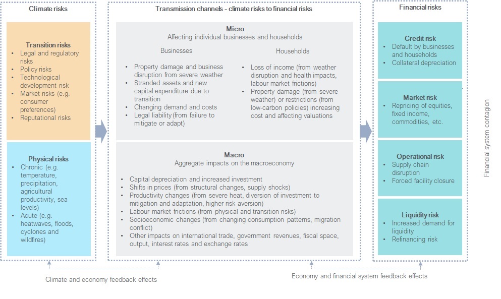 Transmission channels - Climate risks